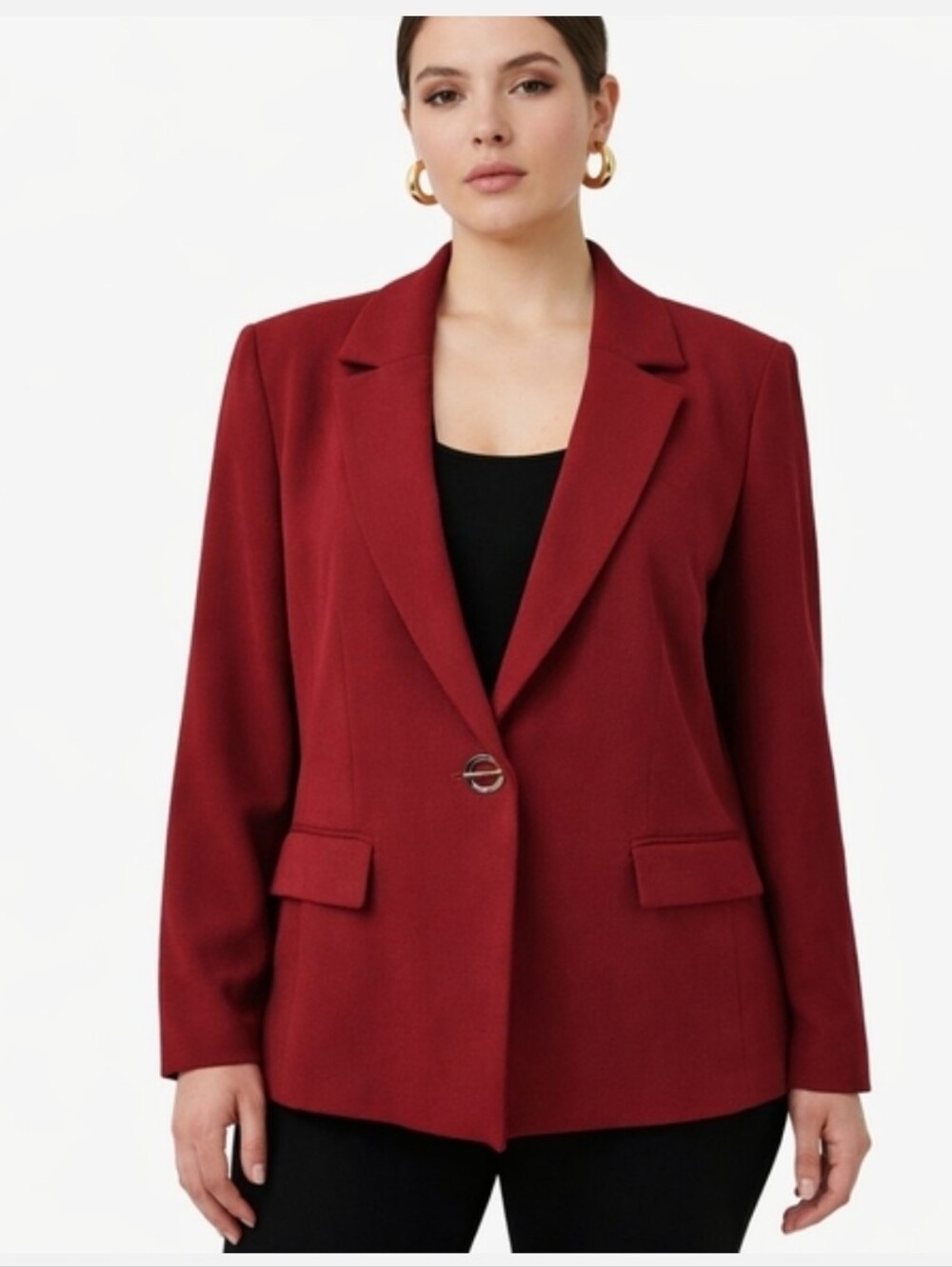 Tahari Arthur S. Levine Red Blazer Career Dress Suit Jacket Office Travel Sz 16P